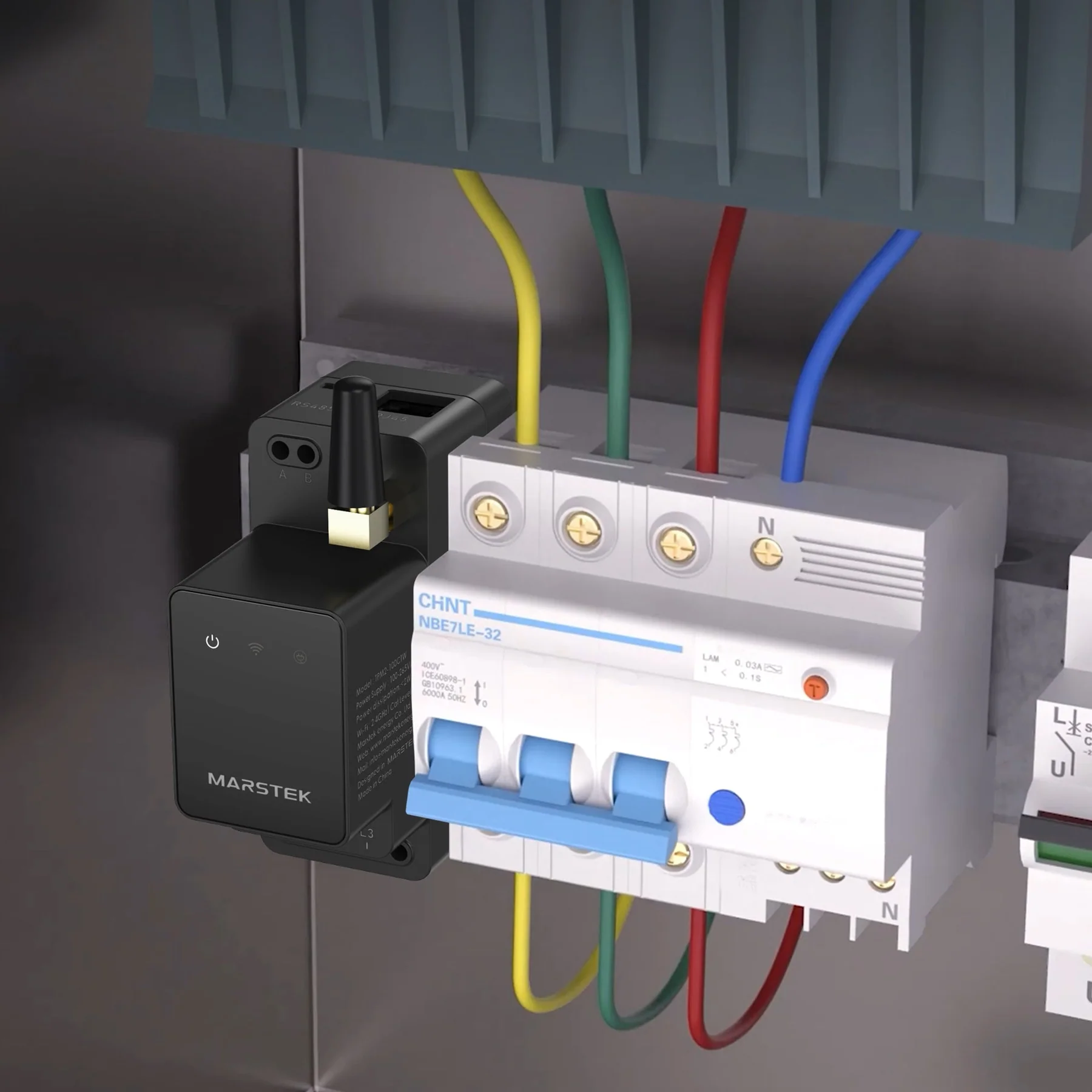 Marstek CT002 génération 1 – Compteur intelligent monophasé/triphasé pour batterie domestique — vue 4